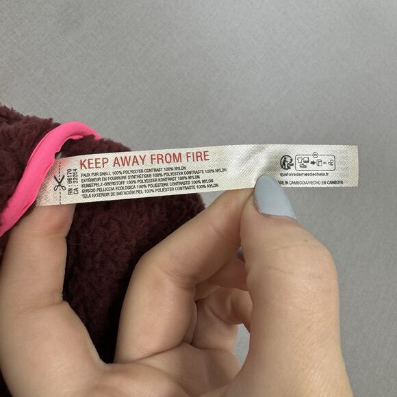 Free People Movement Journey Ahead Vest Jacket Women XS Pink Sherpa Fleece Plush - Picture 11 of 12